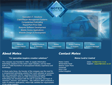 Tablet Screenshot of motex.co.uk