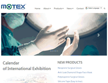 Tablet Screenshot of motex.com